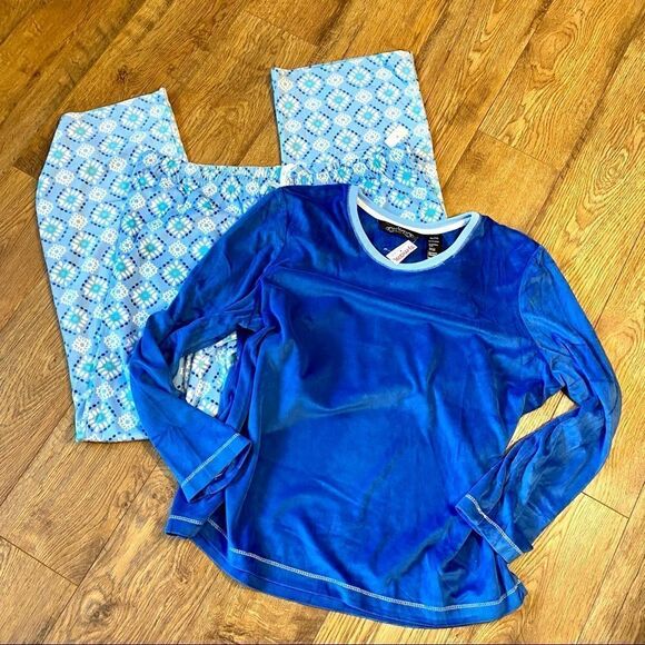 NOIRE JASMINE ROSE PLUSH VELOUR PAJAMA SET XL NWT - Picture 12 of 16